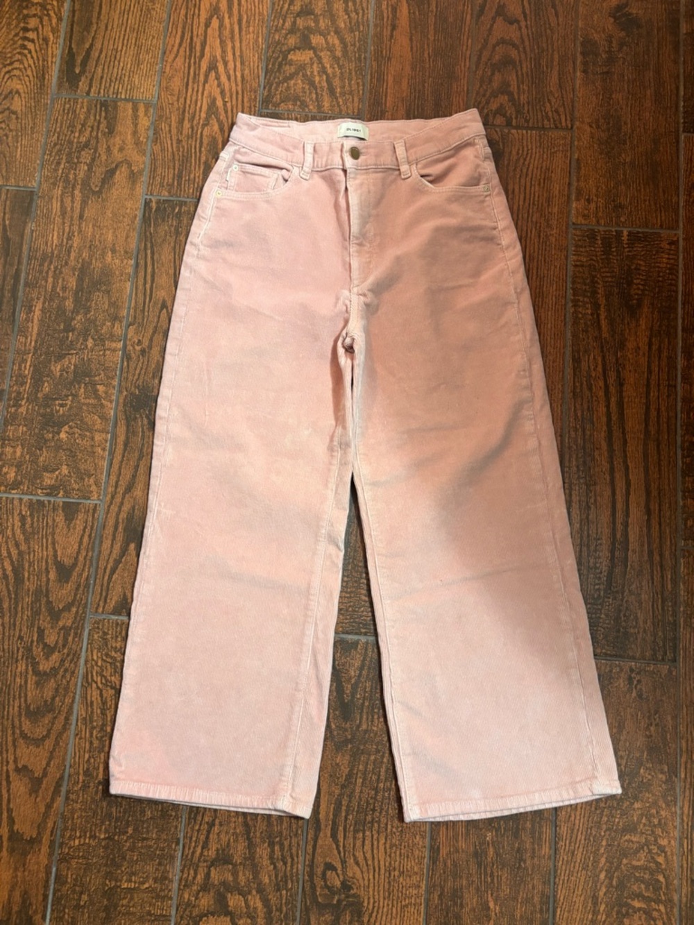 DL1961 Wide-Leg Corduroy Jeans in Dusty Rose